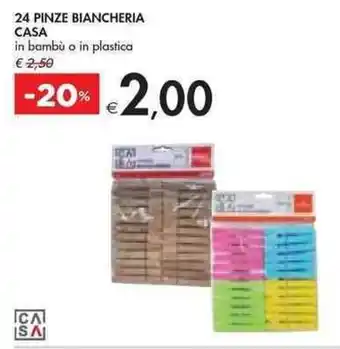 Bennet 24 PINZE BIANCHERIA CASA offerta
