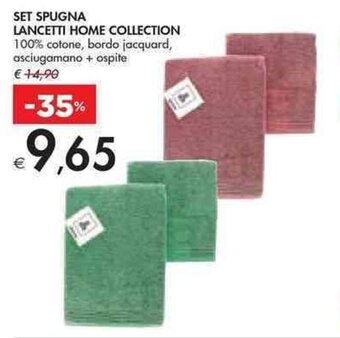 Bennet SET SPUGNA LANCETTI HOME COLLECTION offerta