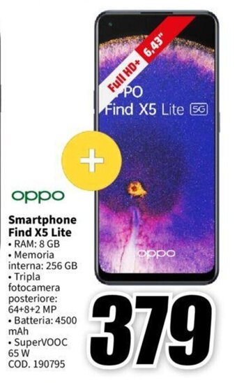 MediaWorld oppo Smartphone Find X5 Lite offerta