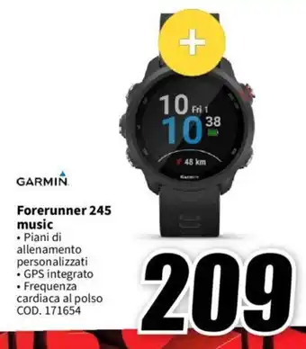 MediaWorld GARMIN Forerunner 245 music offerta