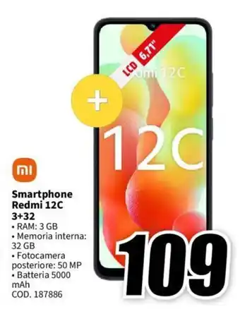 MediaWorld וח Smartphone Redmi 12C 3+32 offerta