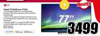 MediaWorld LG Smart TV OLED evo 77C34 offerta