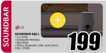 MediaWorld LG SOUNDBAR SQC1 offerta