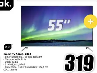 MediaWorld ok. Smart TV 55AU-7023 offerta
