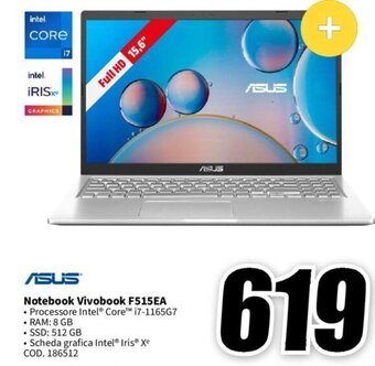 MediaWorld ASUS Notebook Vivobook F515EA offerta