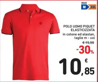 Spazio Conad POLO UOMO PIQUET ELASTICIZZATA m-xxl offerta
