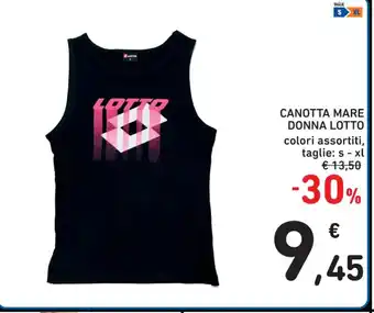Spazio Conad CANOTTA MARE DONNA LOTTO s-xl offerta