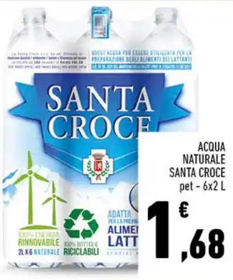 Conad Superstore ACQUA NATURALE SANTA CROCE pet - 6x2 L offerta