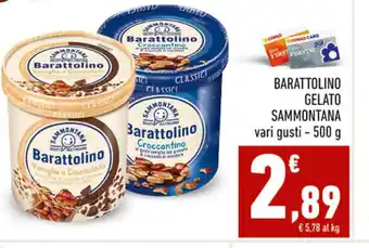 Conad Superstore Barattolino GELATO SAMMONTANA vari gusti - 500 g offerta