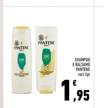 Conad Superstore SHAMPOO E BALSAMO PANTENE vari tipi offerta