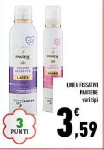Conad Superstore LINEA FISSATIVI PANTENE vari tipi offerta