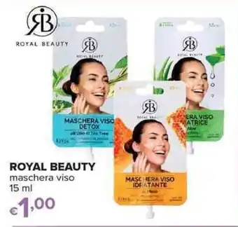 Iperal ROYAL BEAUTY maschera viso 15 ml offerta