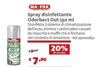 Ma-fra Spray Disinfettante Odorbact Out 150 Ml
