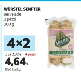 Coop Senfter wurstel offerta