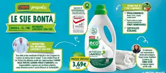 Crai Crai eco detersivo lavatrice offerta