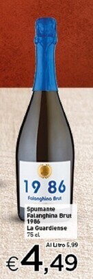 Crai La guardiense spumante falanghina brut 1986 offerta