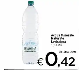 Crai Levissima acqua minerale naturale offerta