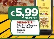 Crai Desantis olio extra vergine di oliva 100% italiano offerta