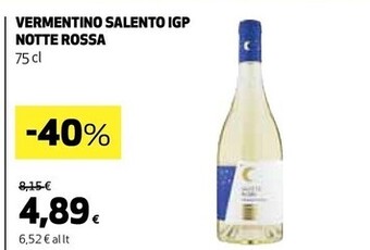 Coop Notte rossa vermentino salento igp offerta