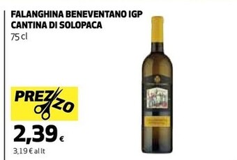 Coop Cantina di solopaca falanghina beneventano igp offerta