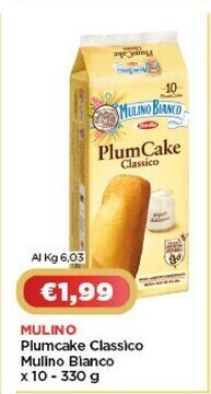 Crai Mulino bianco plumcake classico offerta