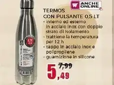 Happy Casa Happy Casa Termos Con Pulsante offerta