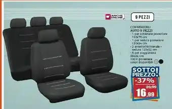 Happy Casa Happy Casa Coprisedili Auto 9 Pezzi offerta