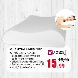 Happy Casa Guanciale Memory Ortocervicale offerta