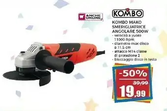 Kombo Mako Smerigliatrice Angolare 500w