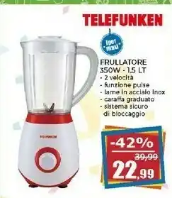 Happy Casa Telefunken Frullatore offerta