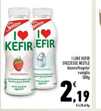 Spazio Conad I LOVE KEFIR SVELTESSE NESTLE 500 g offerta