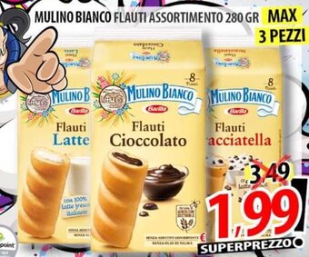 Il Genio Supermercato MULINO BIANCO FLAUTI ASSORTIMENTO 280 GR offerta