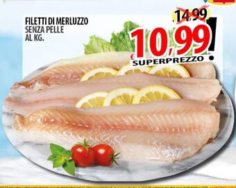 Il Genio Supermercato FILETTI DI MERLUZZO SENZA PELLE offerta