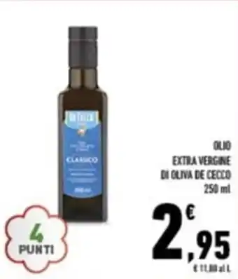 Conad Margherita OLIO EXTRA VERGINE DI OLIVA DE CECCO 250 ml offerta