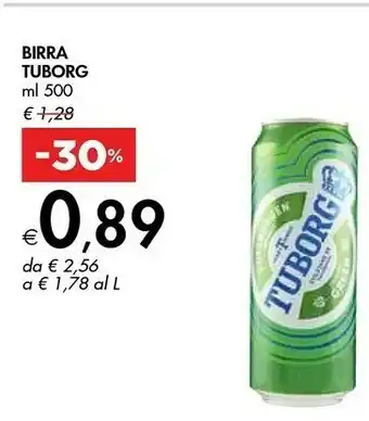 Bennet Tuborg Birra 500 G(ml) offerta