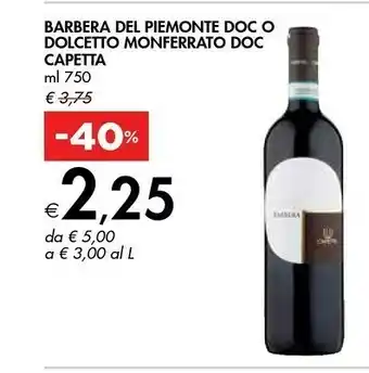 Francesco capetta Barbera Del Piemonte Doc