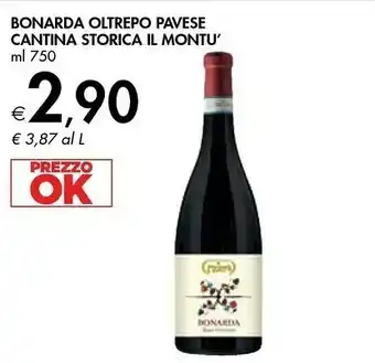 Bennet Cantina Storica Il Montu' Bonarda Oltrepo Pavese offerta