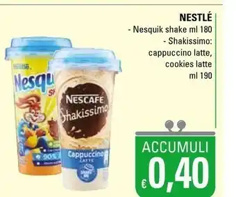 Basko Nestlè Nestlè - Nesquik Shake 180 g(ml) offerta