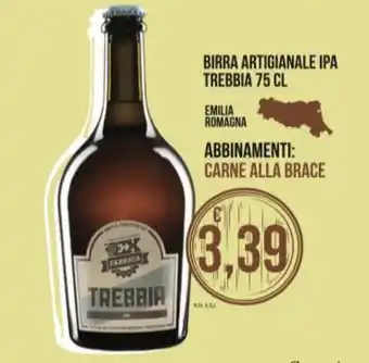 Supermercati Visotto BIRRA ARTIGIANALE IPA TREBBIA 75 CL offerta