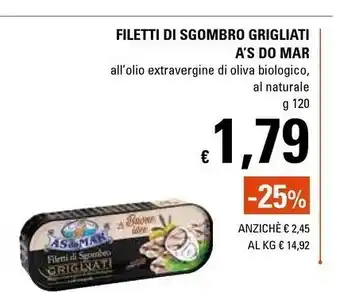 Asdomar Filetti Di Sgombro Grigliati 120 G(ml)