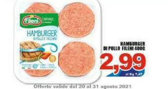 Gros Fileni Hamburger offerta