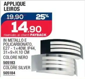 Self APPLIQUE LEIROS offerta