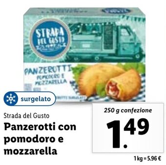 Lidl Strada del Gusto Panzerotti con pomodoro e mozzarella 250 g confezione offerta