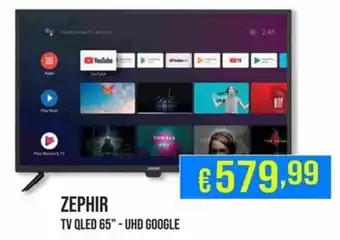 MEGA ZEPHIR TV QLED 65" - UHD GOOGLE offerta