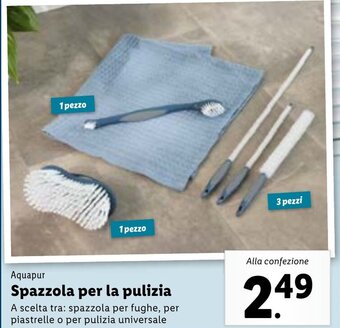 Lidl Aquapur Spazzola per la pulizia offerta