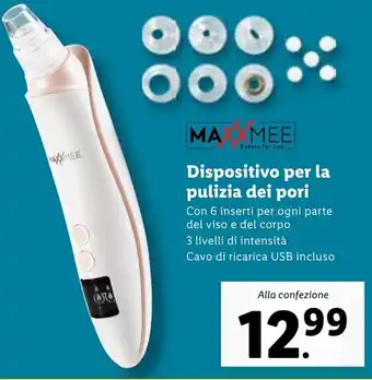 Lidl MA MEE Dispositivo per la pulizia dei pori offerta