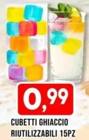 MEGA CUBETTI GHIACCIO RIUTILIZZABILI 15PZ offerta
