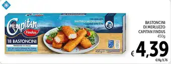 Spazio Conad BASTONCINI DI MERLUZZO CAPITAN FINDUS 450g offerta