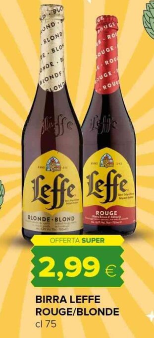 Tigre BIRRA LEFFE ROUGE/BLONDE cl 75 offerta