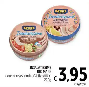 Spazio Conad INSALATISSIME RIO MARE 220g offerta